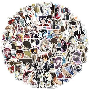 100PCS Anime Bungo Stray Dogs Stickers for Water Bottles Stickers for Teens,Adults | Perfect for Waterbottle,Laptop,Phone,Hydro Flask Travel Vinyl Stickers Waterproof (Bungo Stray Dogs )