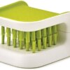 Joseph Joseph BladeBrush Knife and Cutlery Cleaner Brush Bristle Scrub Kitchen Washing Non-Slip, One Size, Green