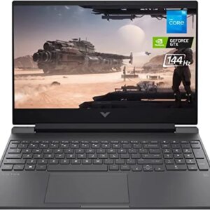 2022 HP Victus Gaming Laptop, 15.6-Inch 144Hz FHD Display, 12th Gen Core i5-12450H(Beat R7 5800H), 8GB RAM, 512GB PCIe SSD, NVIDIA GTX 1650, WiFi6 , Backlit KB, RJ-45, HDMI, Win 11 H, TGC Accessories