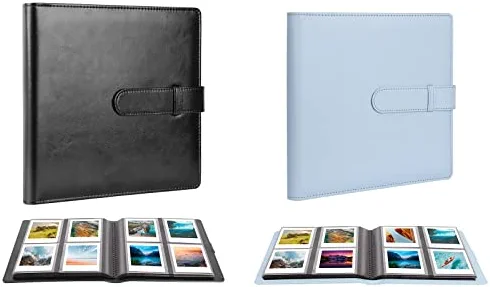 2Pcs,192 Pockets Photo Album fo Fujifilm Instax Square SQ1/SQ6/SQ10/SQ20 Camera, SP-3 Mobile Printer, Kodak Mini Shot 2 Retro Instant Camera, Album for Instax Square Film, 3.4 x 2.8 Inch Film