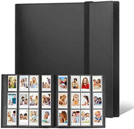 672 Pockets Photo Album for Fujifilm Instax Mini Camera, Polaroid Snap PIC-300 Z2300 Instant Camera, 2x3 Photo Album Book for Fujifilm Instax Mini 11 9 Evo 90 70 40 8 7 LiPlay Instant Camera (Black)