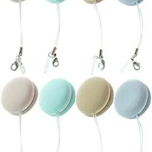 8Pcs Macaron Mobile Phone Screen Wipe, Macaron Mobile Phone Screen Cleaning, Macaron Mobile Phone Pendant,Mobile Phone Screen Wipe Keychain