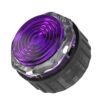 8pcs Gamerfinger HBFS-30-SCREW 30mm Screw CRYSTAL Mechanical Buttons with Cherry MX Speed Silver Switch For Hitbox Fightbox (8pcs Clear Purple)