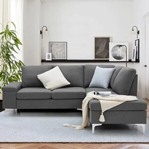 AECOJOY Sectional Sofa Couch,Grey Couches for Living Room,L Shaped Couch