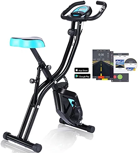 ANCHEER Exercise Bike Stationary, Indoor Cycling Bike with Heart Rate Monitor & Tablet Holder and LCD Monitor for Home Workout, 330 Lbs Weight Capacity