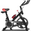 ATAAY Bike Exercise Bike Adjustable Handlebars & Seat Aerobic Training Fitness Equipment for Gym Home Cardio Workout Machine Training