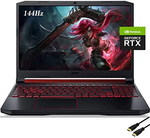 Acer Nitro 5 Premium Gaming Laptop, 15.6 inch FHD 144Hz IPS Display, Nvidia GeForce RTX 3060, AMD Ryzen 5 5600H( (>i7-11375H)), Windows 11 Home(32GB|2048GB SSD)