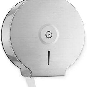 Alpine Industries Jumbo Toilet Tissue Dispenser - Brushed Stainless Steel - 9 Inch Roll with 2.5 Core