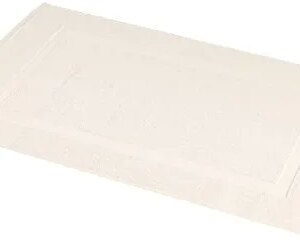 Amazon Basics Banded Bathroom Bath Rug Mat - 20 x 31 Inch, Cream