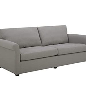 Amazon Brand – Stone & Beam Balkan Contemporary Rolled-Arm Sofa Couch, 91"W, Light Grey