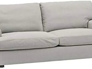 Amazon Brand – Stone & Beam Lauren Down-Filled Oversized Sofa Couch, 89"W, Pearl