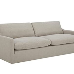 Amazon Brand – Stone & Beam Rustin Contemporary Deep-Seated Sofa Couch, 89"W, Flax