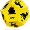 Covelico Exercise dice for Kids - Yellow Animals | Roll and Play Animal Game | Kids Exercise Equipment | Big Foam dice | Kids Workout Equipment - a Fitness dice | Kids Outdoor Activities