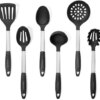 Daily Kitchen Utensil Set Silicone and Stainless Steel - Heat Resistant Cooking Utensils for Non Stick Cookware - Silicone Utensils Cooking Utensil Set - Kitchen Tools and Gadgets - 6-Piece Tool Set