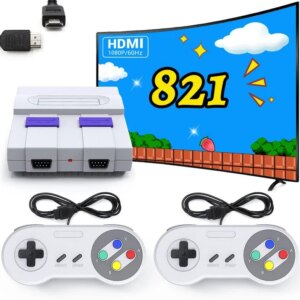 EFFUN Super Classic Retro Mini Game Console HDMI, Built in 821 Games, Mini Console Classic Game System, Plug and Play Video Games for TV, Preloaded Game Console Gaming Consoles