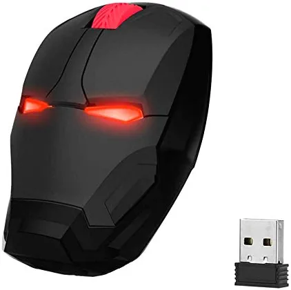 Ergonomic Wireless Computer Mouse for Kids, 2.4 G Portable Noiseless Mouse Optical Mice with USB Receiver for Notebook PC Laptop Computer Mac Book (Black)