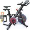 Exercise Bike, MERACH Bluetooth Stationary Bike for Home with Magnetic Resistance, Indoor Cycling Bike with 350lbs Weight Capacity, iPad Holder, TT