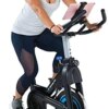 Exerpeutic Bluetooth Indoor Cycling Bike with MyCloudFitness App (4208), Black and Blue