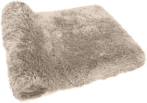 FIFU Bathroom Rugs Non-Slip, Soft Shaggy Bath Rugs for Bathroom, Microfiber Bath Mats for Bathroom Floor, Absorbent Plush Bathroom Mats, Machine Washable Bathroom Rug Mat 17x24 Beige