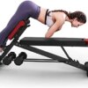 FINER FORM Multi-Functional Adjustable Weight Bench for Total Body Workout – Hyper Back Extension, Roman Chair, Adjustable Ab Sit up Bench, Decline Bench, Flat Bench. Great Ab Workout Equipment