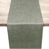 FYY Table Runner 72 Inches Long, Farmhouse Style Table Runner Washable Linen Durable Non-Slip Table Runner for Kitchen Dining Table Outdoor Party Holiday Farmhouse Decoration Khaki, 12 x 72 Inch Gray