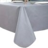 Flannel Backed Vinyl Tablecloths Waterproof Oil-Proof PVC Table Cloth Stain-Resistant Wipeable Table Cover (Dark Gray, 60 x 84 Inch)