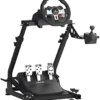 GT OMEGA Racing Wheel Stand for Logitech G920 G29 G923 Driving Force Gaming Steering Wheel, Pedals & Gear Shifter Mount V1, PS4, Xbox, Ferrari, PC - Foldable, Tilt-Adjustable