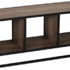 Household Essentials Ashwood Storage Shelf Coffee Table,