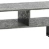 Household Essentials Gray Slate TV Stand with Storage Coffee Table