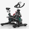 Indoor Cycling Bike Stationary Bike - Belt Drive Indoor Exercise Bike Stationary LCD Monitor with Ipad Mount ＆Comfortable Seat Cushion for Home Cardio Workout Cycle Bike Training