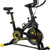 Indoor Cycling Bike Stationary, Doufit EB-06 Smooth Exercise Bike for Home Cardio Gym Workout with LCD Monitor and Clip in Pedals