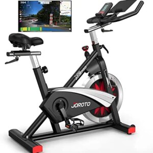 JOROTO X2 Stationary Exercise Bike | X2PRO Bluetooth Magnetic Belt Drive Indoor Cycling Bike, 300 Pounds Loads Fitness Cycle Bikes