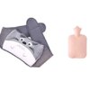 KAMKRI Hot Water Bottles Hand Warmer with Large Hand Warmer Cute Animal Hot Water Bottle with Hot Water Bag Hot Water Cap Bottle Heater Health & Household (Color : D1-1000ml Set, Size : 2)