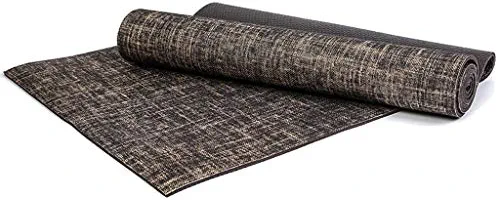 KAPOHU Yoga Mat Linen Fitness Non-Slip Exercise Mat Sit-ups Beginner Yoga Mat Fashion (Color : Dark Coffee)