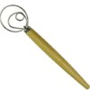 KOWMddq Egg Beater Stainless Steel Egg Beater, Bread Dough Tools Baking Whisk Stick Kitchen Gadgets Oak Wood Handle.