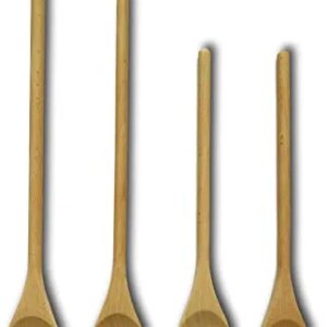 Kitchen Wooden cooking spoon Wooden Spoons Mixing Baking Serving Utensils 12 ,12, 14 and 16 inches - Set of 4