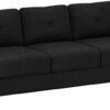 Lifestyle Solutions HRFKS3BK Grayson Sofa, 78.7" W x 31.5" D x 32.7" H, Black