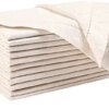 Linen Flax Napkin, Cloth Napkins, Napkins Cloth Washable, Cloth Napkins Set of 12, Flax Linen Napkins, Napkins Cloth, Natural Cloth Napkin, Hemstitched Dinner Napkins - 18x18 Inch - Natural