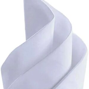 Lukeville Luxury Linen Dinner Napkins Set of 6 Pieces 12x 12 Inch Table Linens Made from Satin Cotton Fabric Napkins for Kitchen Table, Restaurant, Holidays, White Solid