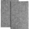 LuxUrux (Set of 2 Bathroom Rugs and Mats Sets, Available in 30 Vibrant Colors, Extra-Soft Plush Bath mat Shower Bathroom Mat 16 x 24 inch Set, Super Absorbent-Light Grey.