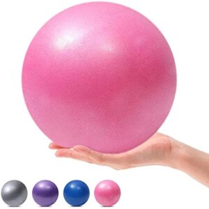 MOMPLUS 9 Inch Exercise Pilates Mini Yoga Balls Barre Small Bender for Home Stability Squishy Training Physical Therapy Improves Balance with Inflatable Straw