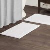 Madison Park Signature Splendor Reversible 100% Cotton Tufted Bathroom Rug-3000 GSM Hotel Quality Luxurious Plush High Pile Bath Mat Absorbent, Quick Dry, Shower Room Décor, 21x34, White