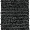 Microdry - High/Low Chenille Bath Mats for Bathroom, Super Absorbent Washable Bathroom Rugs, Thick Bath Rugs with Patented Skid-Resistant Base, Shower Mats for Bathroom, 16 x 24 Inches, Dark Gray