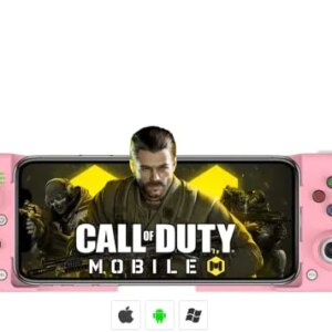 Mobile Game Controller for iOS iPhone 14/13/12/11/X, iPad, MacBook, Android Samsung, TCL, Tablet, PC, Steam Deck, Wireless Gamepad with Macro Programming, Pink Controller for Girl/Women -Direct Play