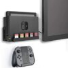 Monzlteck Wall Mount for Switch+Controller Mount,Compatible with OLED Version,Game Card Holder,Solid Metal