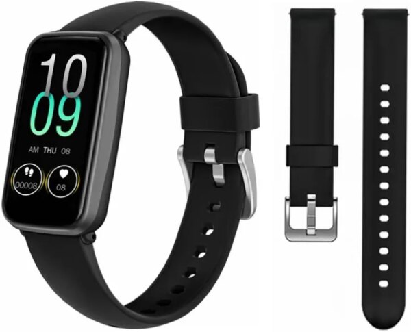 MorePro HM08-C Fitness Tracker Watch and Smart Watch Replacement Bands Strap (Black)