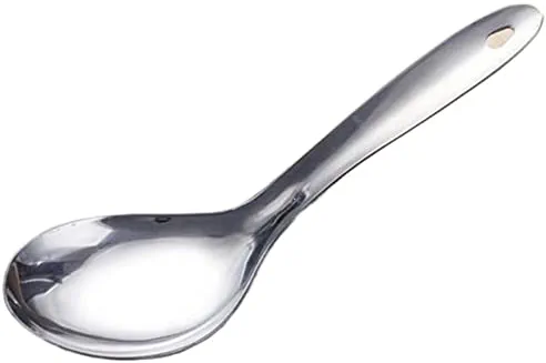 NARUNING Spoons, Stainless Steel Rice Spoon Soup Spoon Serving Spoons Deepen Thicken Soup Spoon Dinnerware Tableware Utensil Kitchen Gadgets Tool