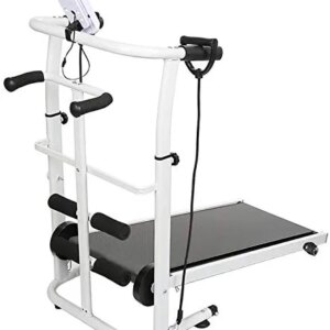 OGMAY Indoor Treadmill Folding Running Training Twisting Machine Sit-ups Multi-Function Fitness Equipment Treadmill with Belt