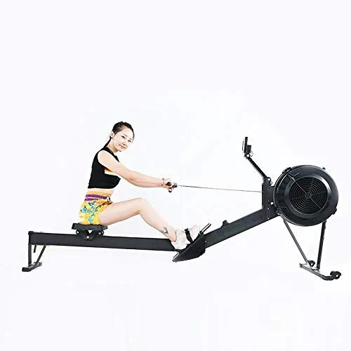 OGMAY Wind Resistance Rowing Machine Home Indoor Commercial Gym Silent Folding Paddle Rowing Training Machine