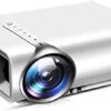 ONOTEC Video Projectors, Mini Portable Video Projector Mini Projector, 1080P Supported, with 130" Projection Size Home Theater HDMI VGA AV USB TV Laptop Games and Smartphones